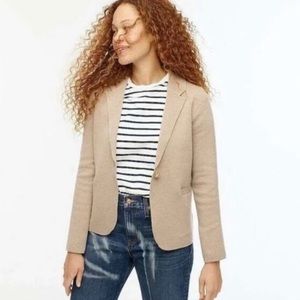 J. Crew Camille Shrunken Sweater Blazer in Heather Sand Size XS